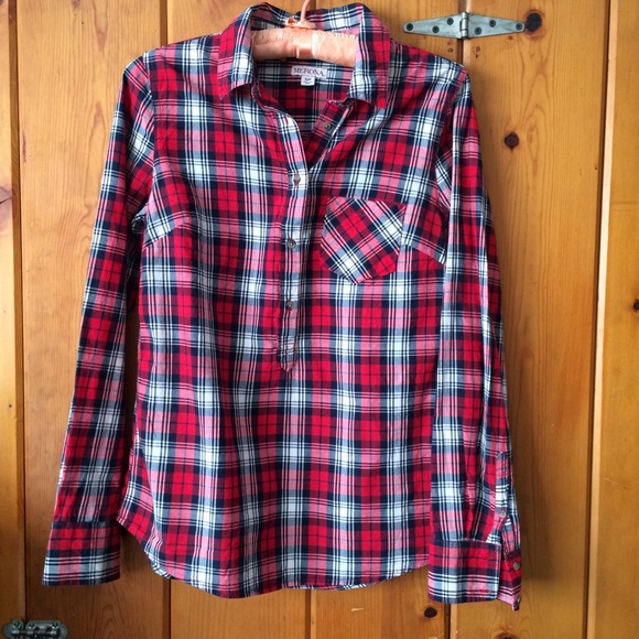 Plaid Merona popover - Picture 2 of 2